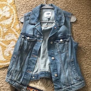 Old navy denim vest
